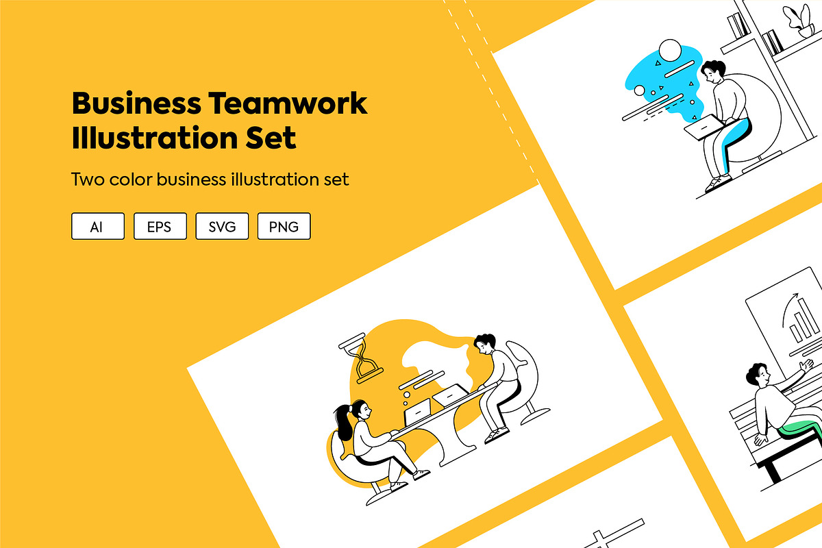 Business Teamwork Illustration Set, a Work Illustration by Shakuro (Photo 1 of 10)
