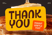 Peanut Waffle - Food Display Font, a Sans Serif Font by Pekotype (Thumbnail 15 of 15)