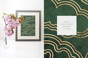 Lapis & Malachite Gold Marble Slabs, a Pattern Graphic by Blixa 6 Studios (Thumbnail 3 of 6)