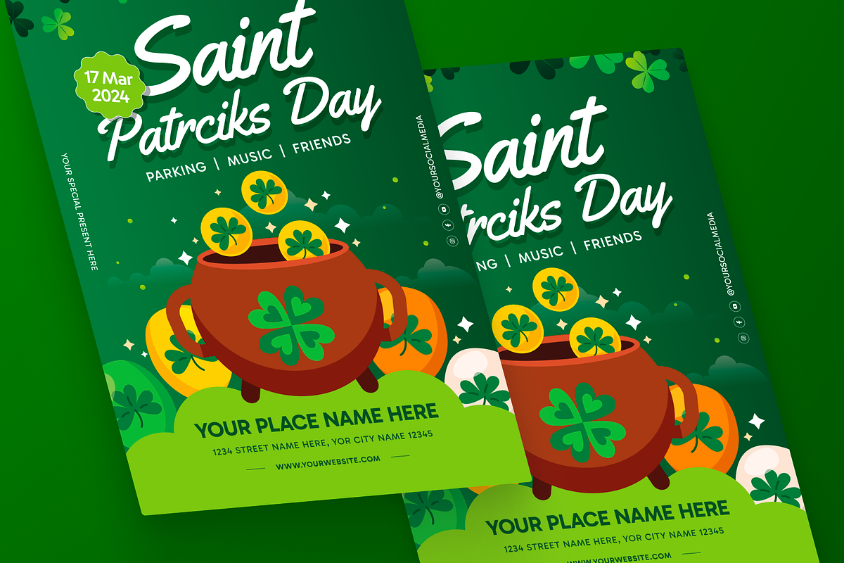 St Patrick’s Day Flyer, a Flyer Template by MMPixelCraft (Photo 3 of 6)