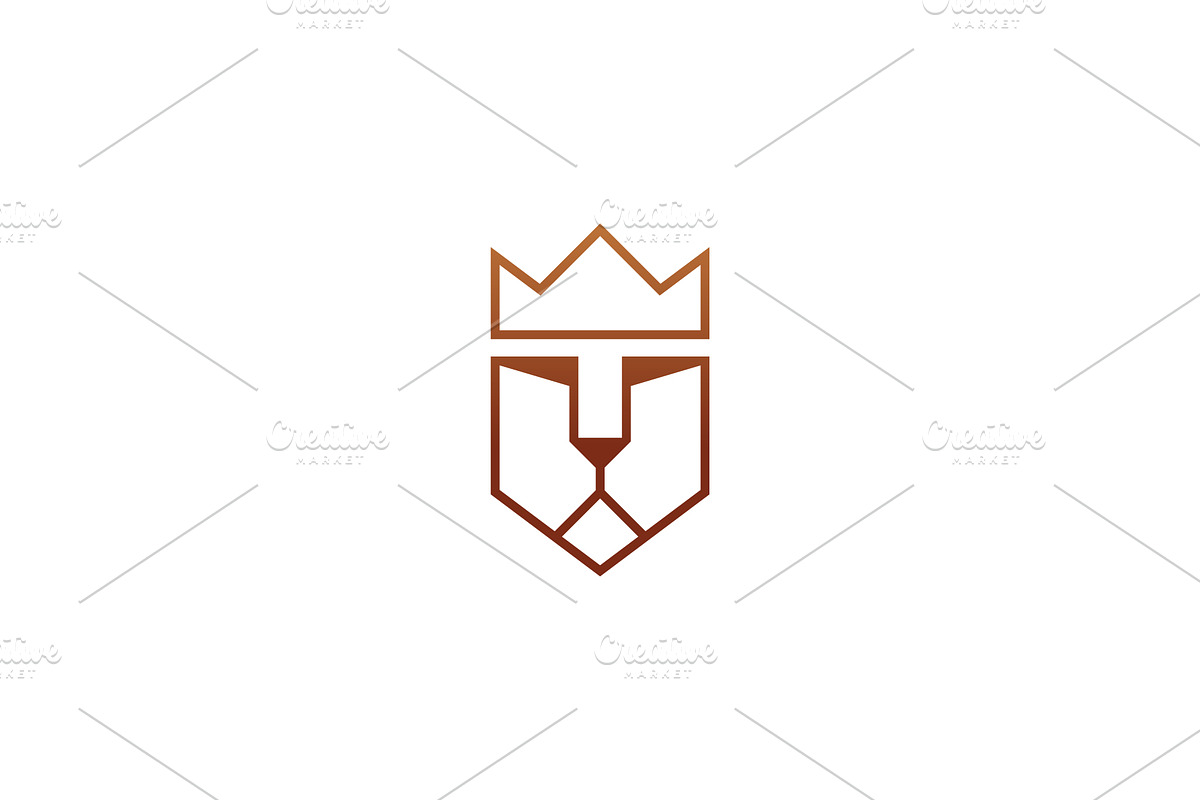 Lion King Crown Logo, a Branding & Logo Template by kurostd