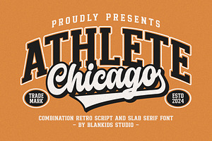 Chicago Athlete A Retro Sporty Font