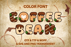 Coffee Bean - Color Font