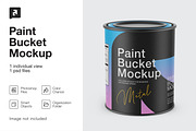 Glossy Paint Can Mockup, a Packaging Mockup by _Adroit_ (Thumbnail 1 of 2)