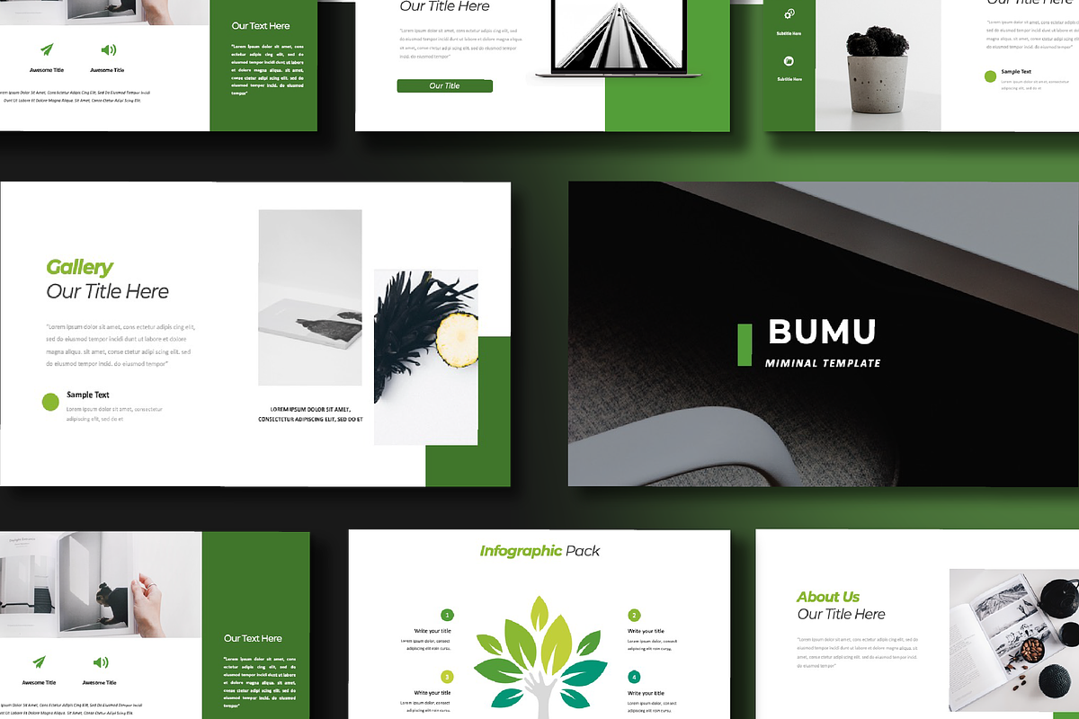 Bumu Minimal Slide Keynote, a Presentation Template by Overcloud (Photo 1 of 4)
