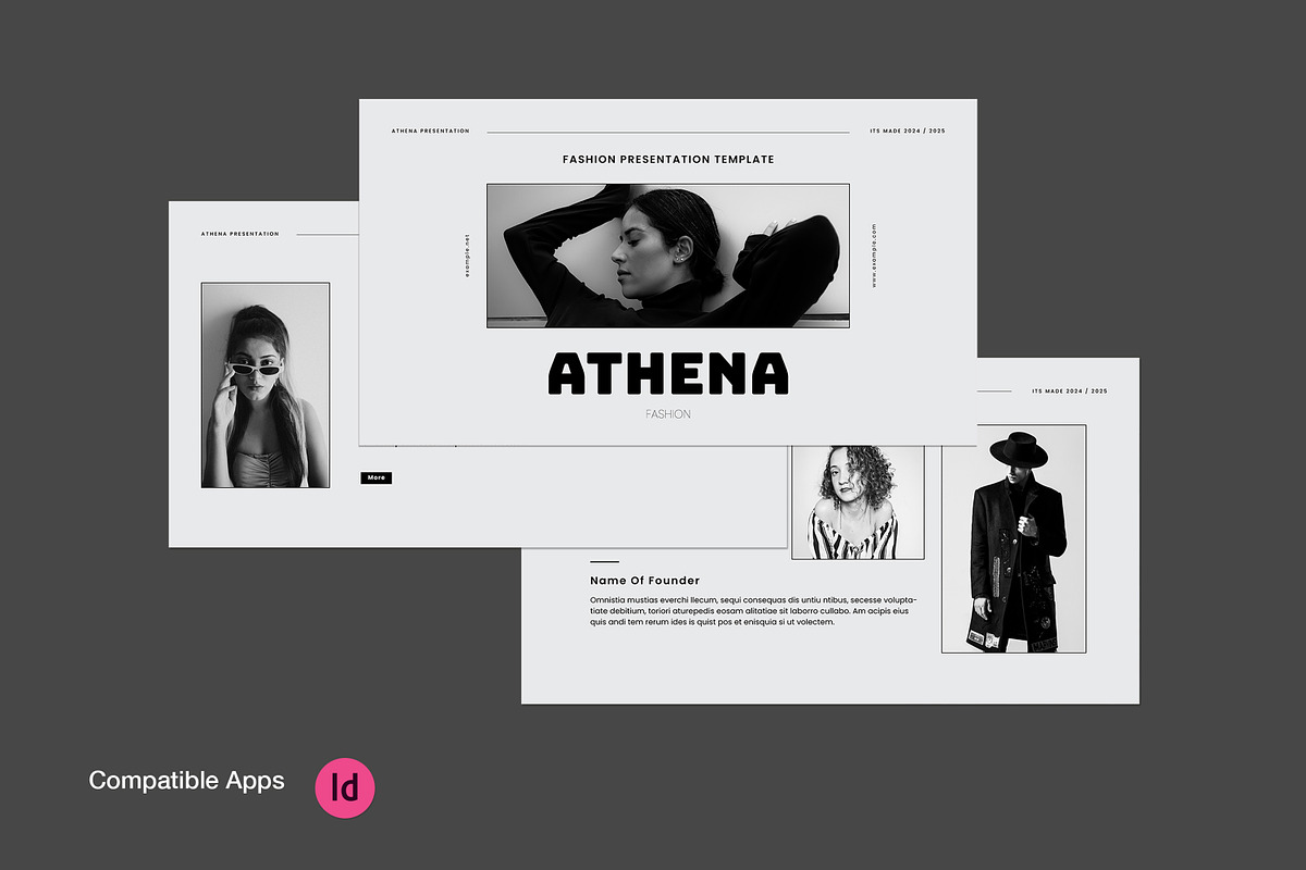 Athena Fashion Presentation Template, a Templates & Theme by evgenystudio (Photo 2 of 8)