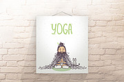 yoga man with animals, an Animal Illustration by JulianArt (Thumbnail 4 of 7)