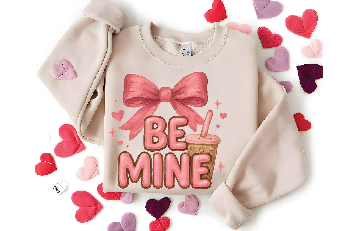 Be Mine Coquette Bow Valentine PNG, an Illustration by DreamPrint404 (Photo 3 of 8)