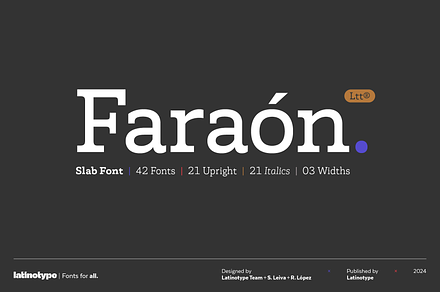 Faraon - Family 50% off, a Slab Serif Font by Latinotype