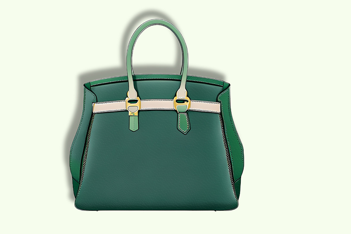 Luxury Handbags Clipart Deep Green, an Object Illustration by Une Affaire de Filles (Photo 3 of 5)