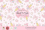 Cute Pencil Seamless Pattern JPG PNG, a Pattern Graphic by Chonnieartwork (Thumbnail 1 of 5)