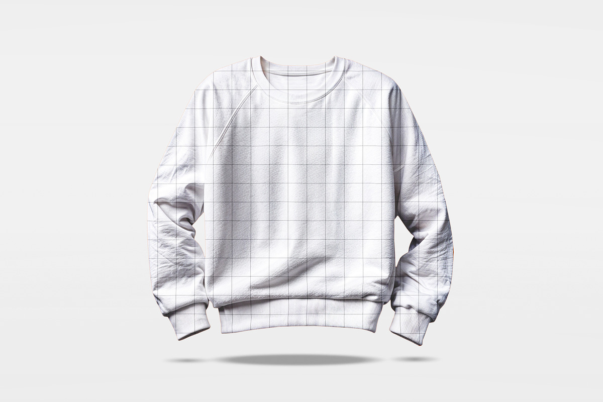Crew Neck Sweatshirt Mockup, an Apparel Mockup by sagesmask.com (Photo 4 of 5)