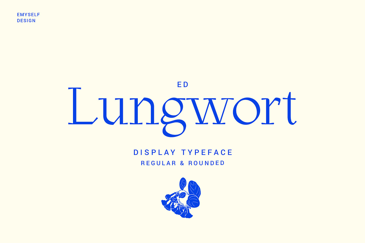 ED Lungwort, a Serif Font by Emyself Design (Photo 1 of 12)