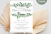 Help me Say yes to the Dress card, an Invitation Template by EvaTemplates (Thumbnail 1 of 5)