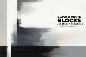 Black and White Blocks, a Background Graphic by Digital Art Creations