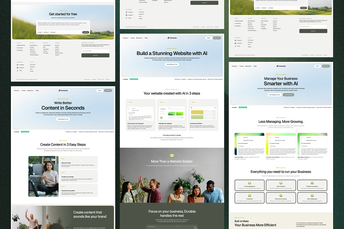 Connecta - AI Bussines Website, a Landing Page Template by SundayWorkTeam (Photo 2 of 6)