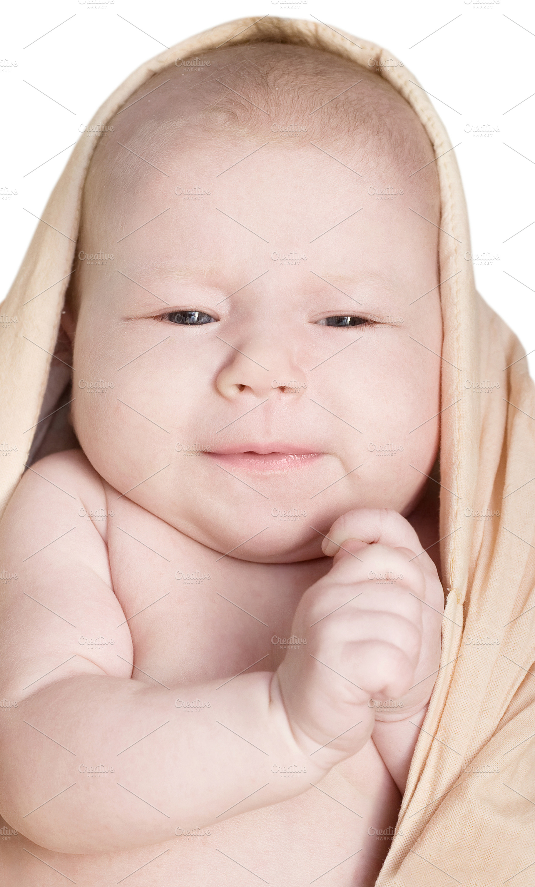 One month old baby, a Photo by saiko3p
