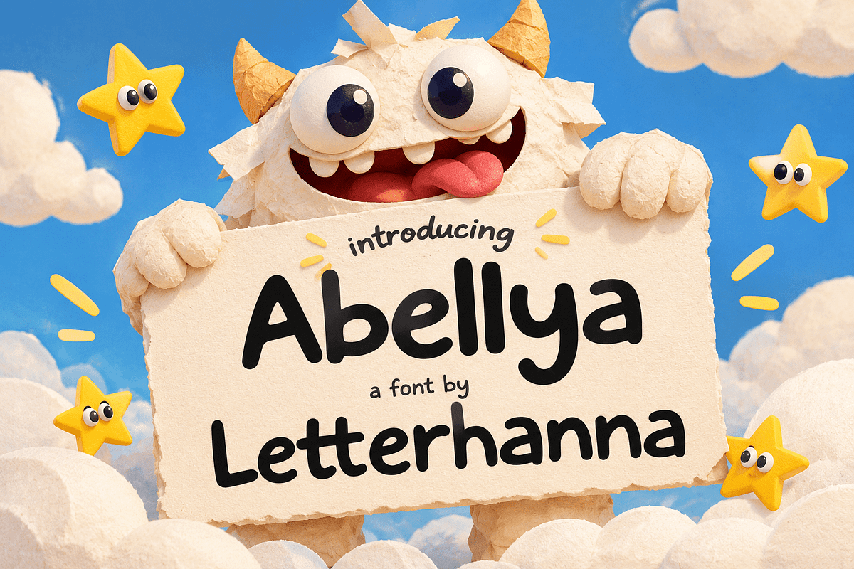 Abellya – Playful Kids Font, a Sans Serif Font by Letterhanna Studio (Photo 1 of 10)
