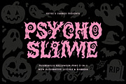 Psycho Slime | Halloween Font, a Sans Serif Font by Ckybe's Corner (Thumbnail 1 of 8)