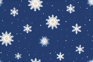 Winter snowflakes create a festive Christmas wrapping paper pattern, a Background Photo by OSORIOartist