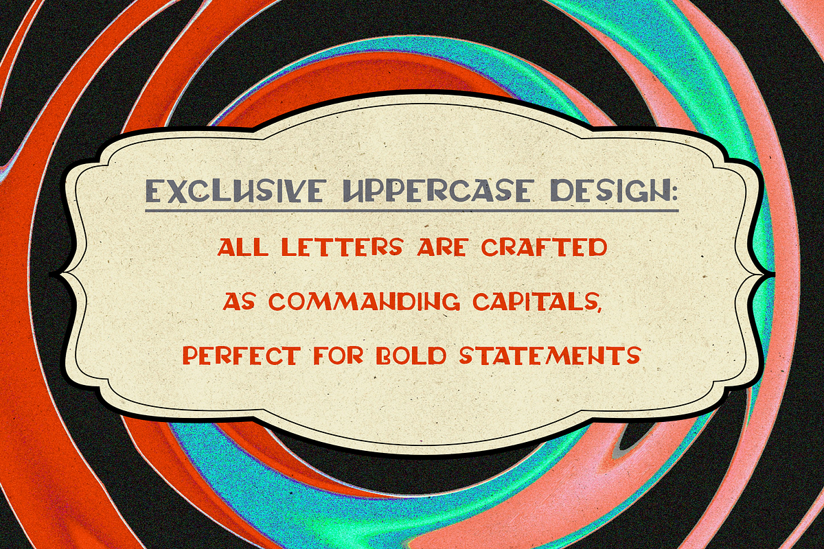 Circus Marquee - Bold Retro Typeface, a Sans Serif Font by Mr.Typeman (Photo 6 of 9)