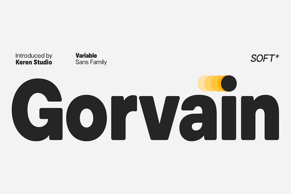 Gorvain Soft, a Sans Serif Font by Keren Studio (Photo 1 of 15)