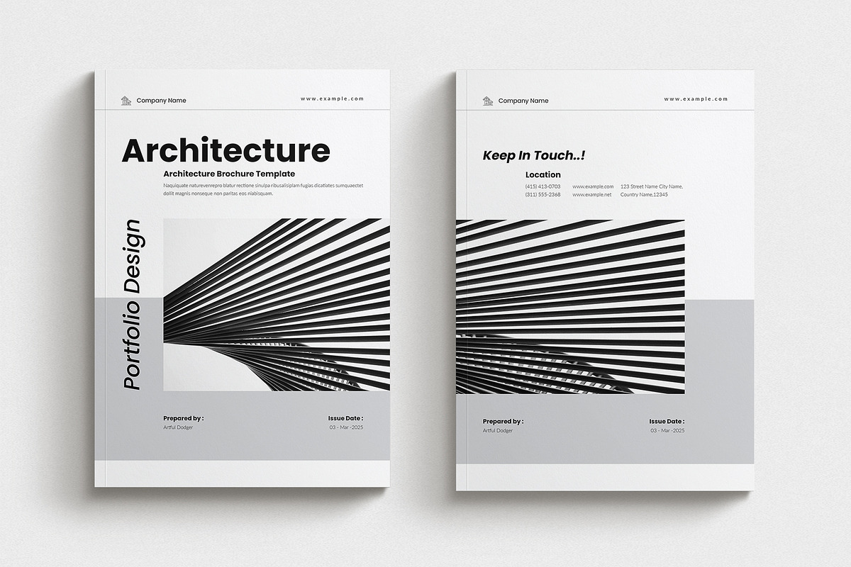 Architecture Portfolio Layout, a Brochure Template by Cleffon_Graphic_Studio (Photo 6 of 6)