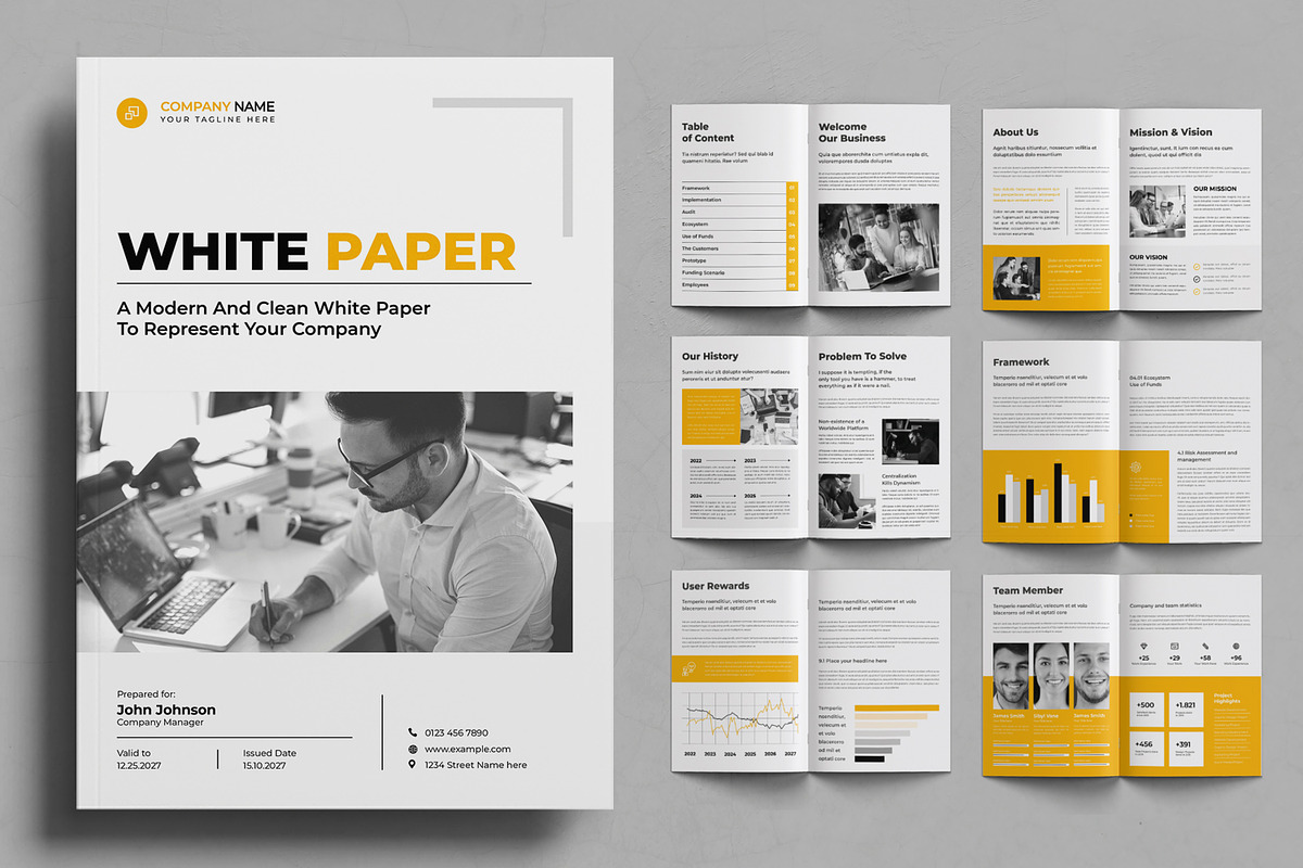 White Paper Layout, a Brochure Template by ContestDesign (Photo 1 of 3)