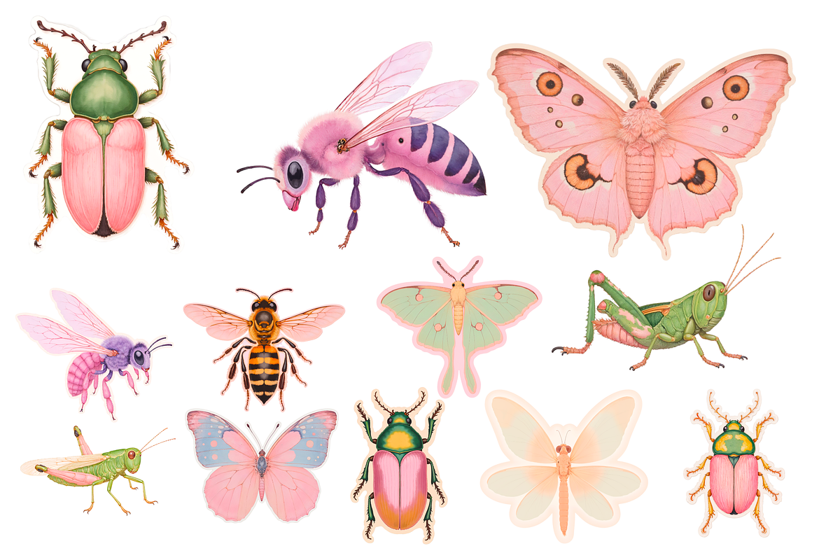 Botanical Bug Clipart Set, an Object Illustration by Jakayla Digital Co (Photo 6 of 7)