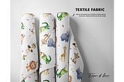 Safari animal birthday party pattern, a Pattern Graphic by Milatoo (Thumbnail 2 of 3)