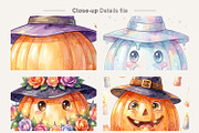 Witch Hat Pumpkin Sublimation, an Illustration by Artnoy (Thumbnail 4 of 8)