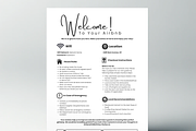 Editable Airbnb Welcome Sign, a Print Template by MondaySpark (Thumbnail 3 of 9)