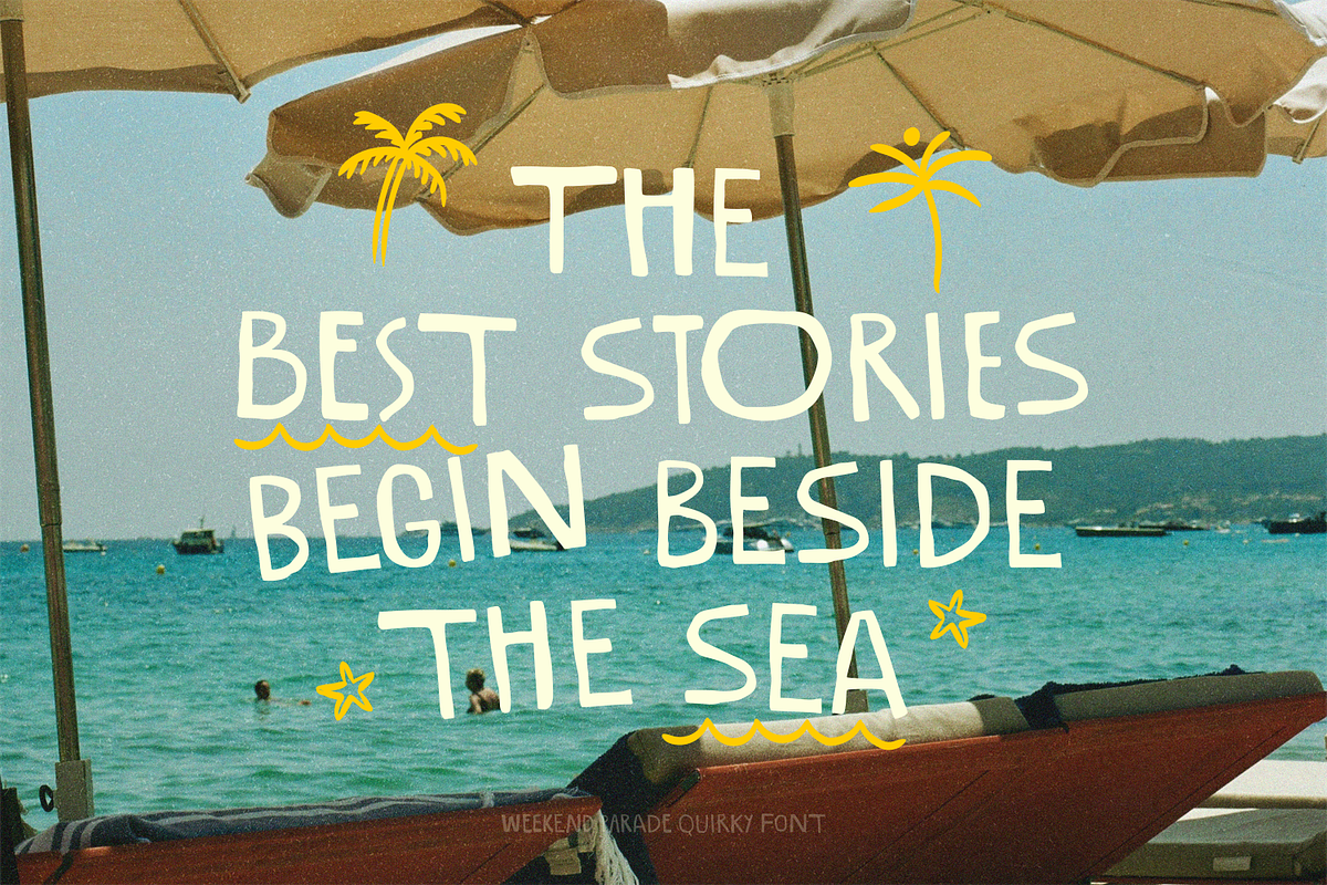 Weekend Parade – Quirky Font, a Handwritten Font by shineink.designlab (Photo 8 of 12)