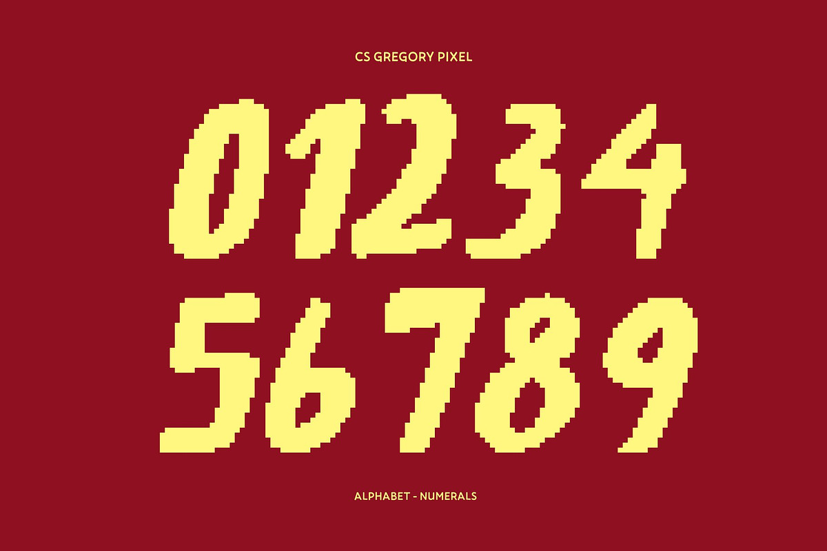 CS Gregory Pixel, a Sans Serif Font by Craft Supply Co. (Photo 5 of 8)
