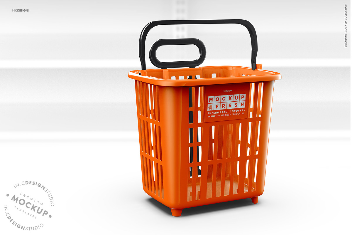 Basket Trolley Branding Mockup, a Product Mockup by INCDesign (Photo 7 of 12)