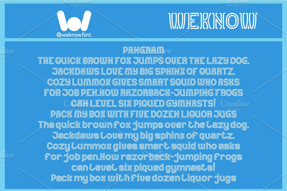 Aquarius font, a Font by weknow (Photo 6 of 8)