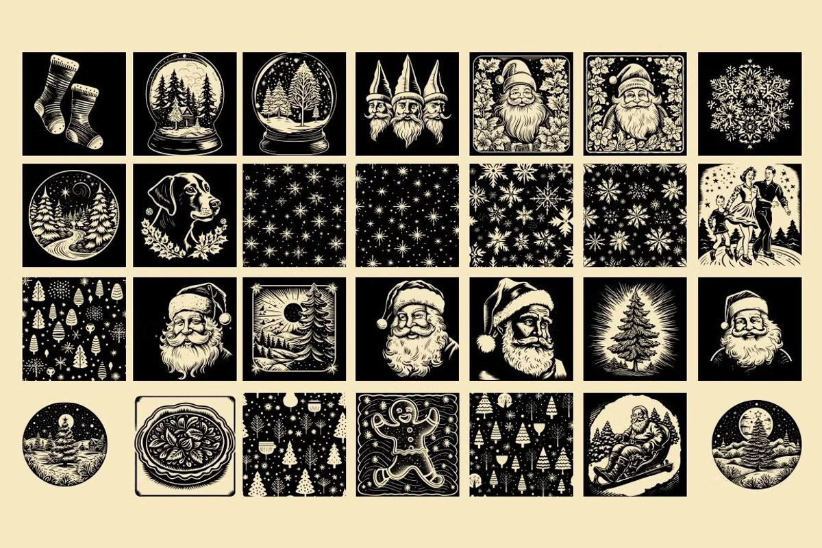 280 Christmas illustrations, an Object Illustration by Nocturnal Wolf (Photo 5 of 17)