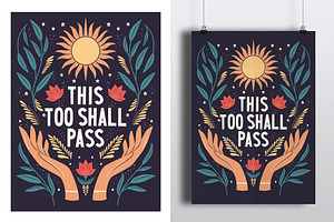 This Too Shall Pass Poster Design