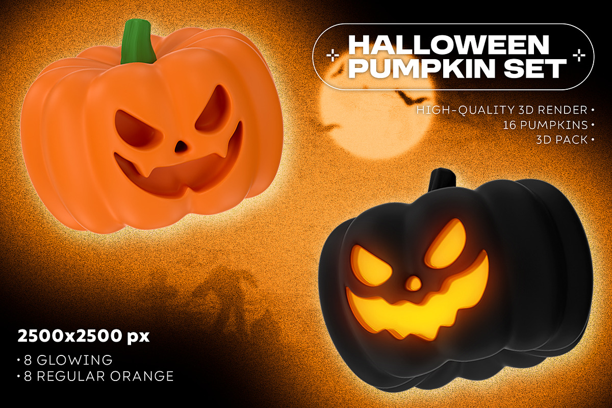 HALLOWEEN 3D PUMPKIN, an Object Graphic by BonkiStudio (Photo 1 of 3)