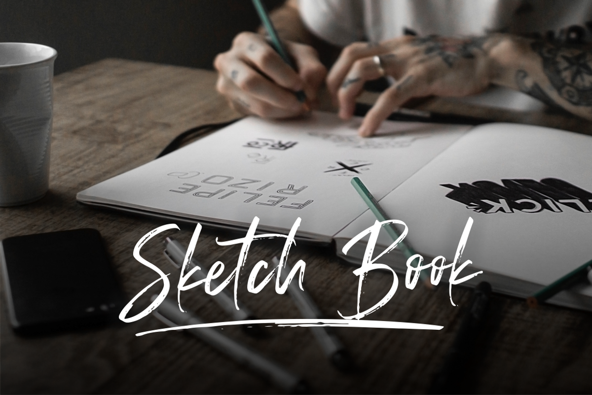 Displatter - Handbrush Font preview 2