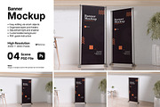 Banner Mockup Bundle Set, an Advertising Mockup by Rielismee (Thumbnail 1 of 5)