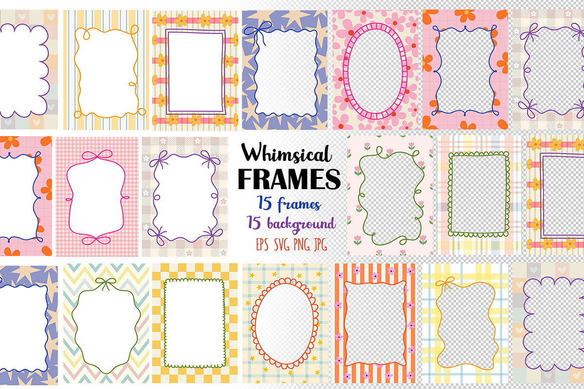 Whimsical Frames collection, a Decorative Illustration by NataKa (Photo 1 of 6)