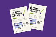 Creative Marketing Agency - Flyer, a Brochure Template by Izdihaar_Studio (Thumbnail 3 of 3)