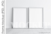 White Frames Mockup PSD JPG, a Print Template by VNmockup (Thumbnail 1 of 4)