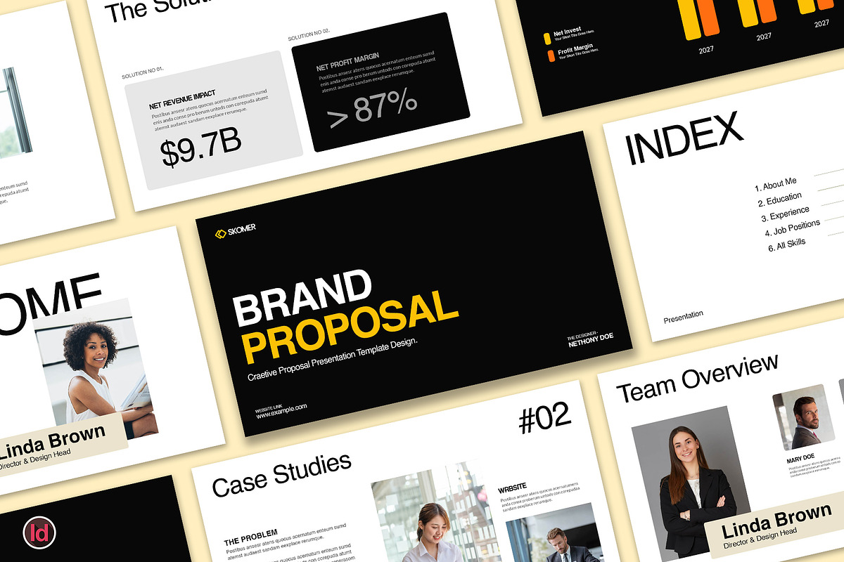Brand Proposal Presentation Template, a Presentation Template by Oriofix (Photo 1 of 8)