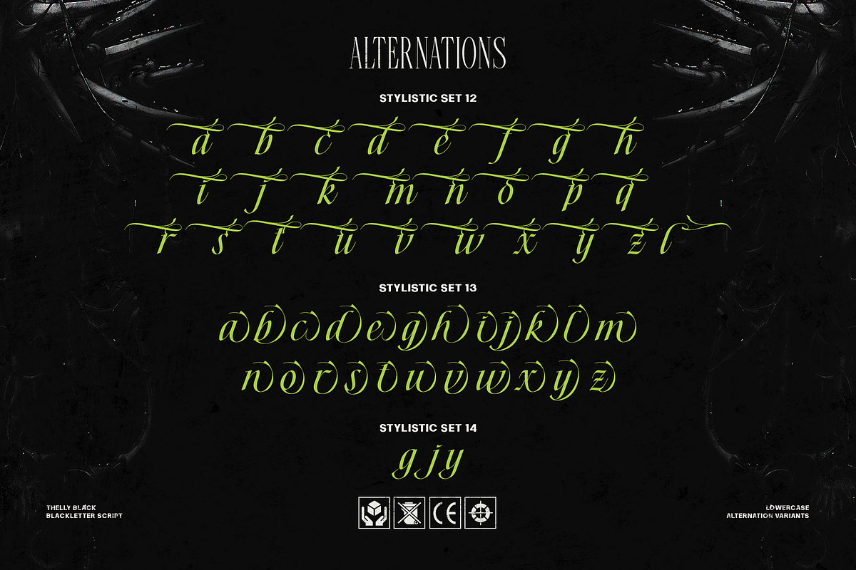 Thelly Black Typeface, a Blackletter Font by alit design (Photo 16 of 17)