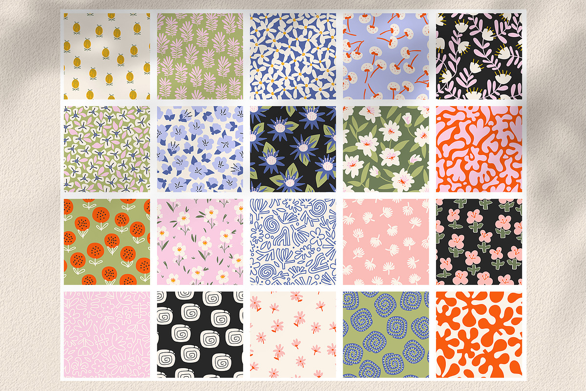 Minimalist modern pattern collection, a Pattern Graphic by rosypatterns (Photo 9 of 11)