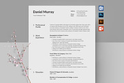 Resume/CV, a Resume Template by Creatune (Thumbnail 1 of 7)