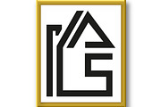 Logo of the house. Graphic vector, an Object Graphic by RODINA (Thumbnail 2 of 3)