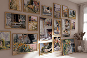 Watercolor Farmhouse Wall Art Set, a Decorative Illustration by PrintablesByFranklyn (Thumbnail 1 of 10)